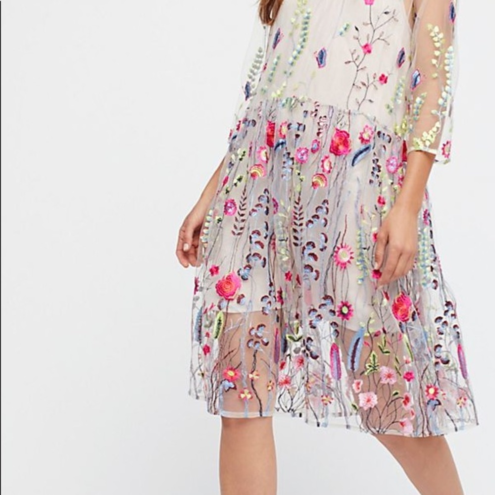 Sheer Garden Mini Dress by Free People
